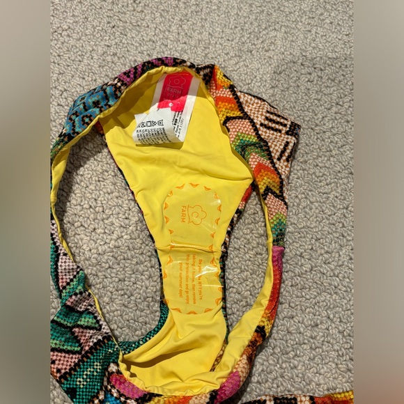 Farm Rio Banana Scarves Bathing Suit Bottom - Picture 3 of 3